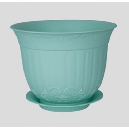 Кашпо Ангара 4,5л. зеленый/мятный Ангарск/Сибполимер